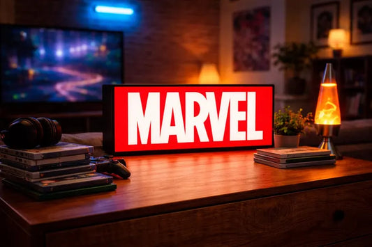 Marvel Logo Lightbox – Desk & Table Decor
