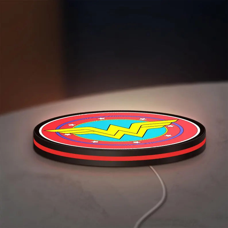Wonder Woman Logo Wall Light