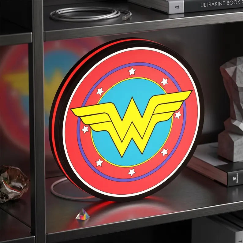 Wonder Woman Logo Wall Light