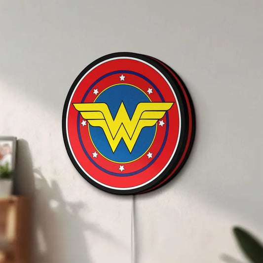 Wonder Woman Logo Wall Light